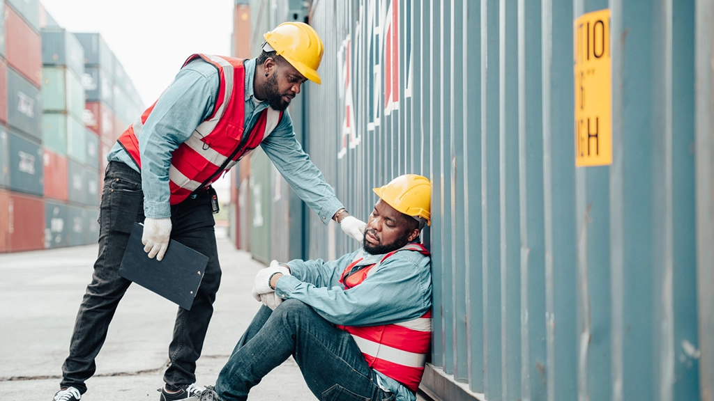 Team of construction professionals in a morning toolbox talk
